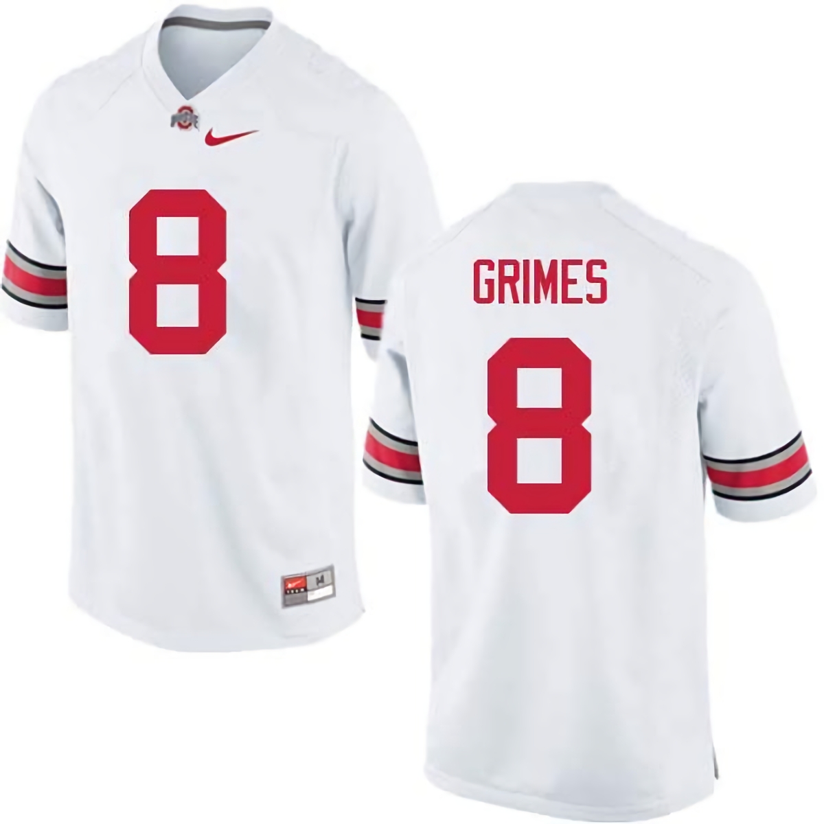 Trevon Grimes Ohio State Buckeyes Men's NCAA #8 Nike White College Stitched Football Jersey RJE6356NW